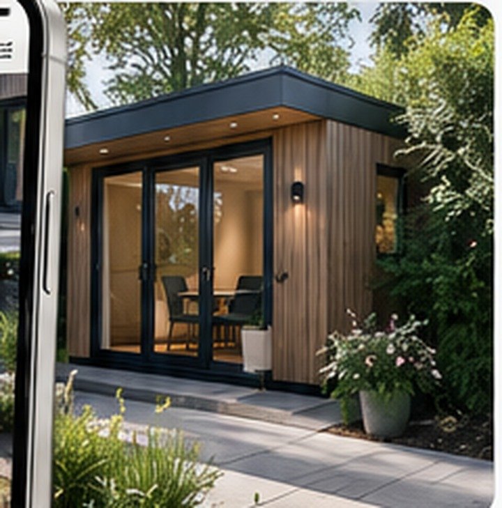 Contemporary garden room
